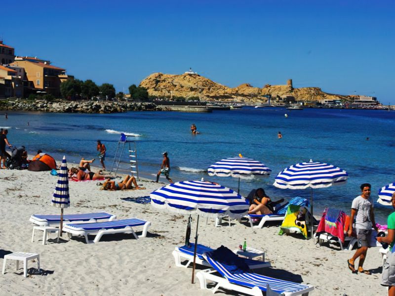 La plage d'Ile Rousse